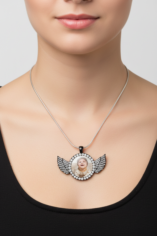 Custom Crystal Wings Ornament/Necklace
