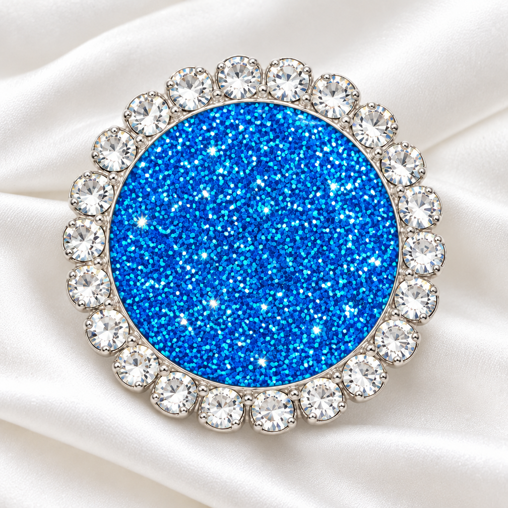 Statement Polar Sea Holographic Bling Glitter Snap