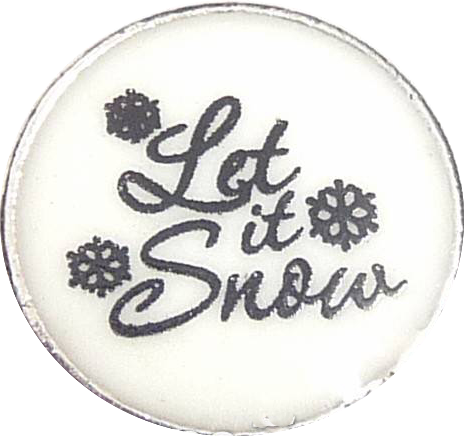 Let It Snow Locket Charm