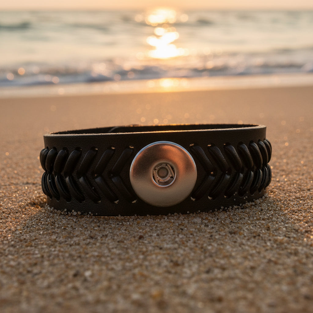 Statement Leather Bracelet