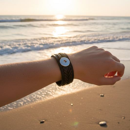 Statement Brown Leather Bracelet