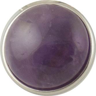 Statement Amethyst Semi Precious Stone Style Snap