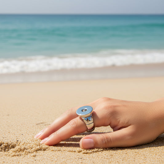 Statement Stretch Metal Band Ring