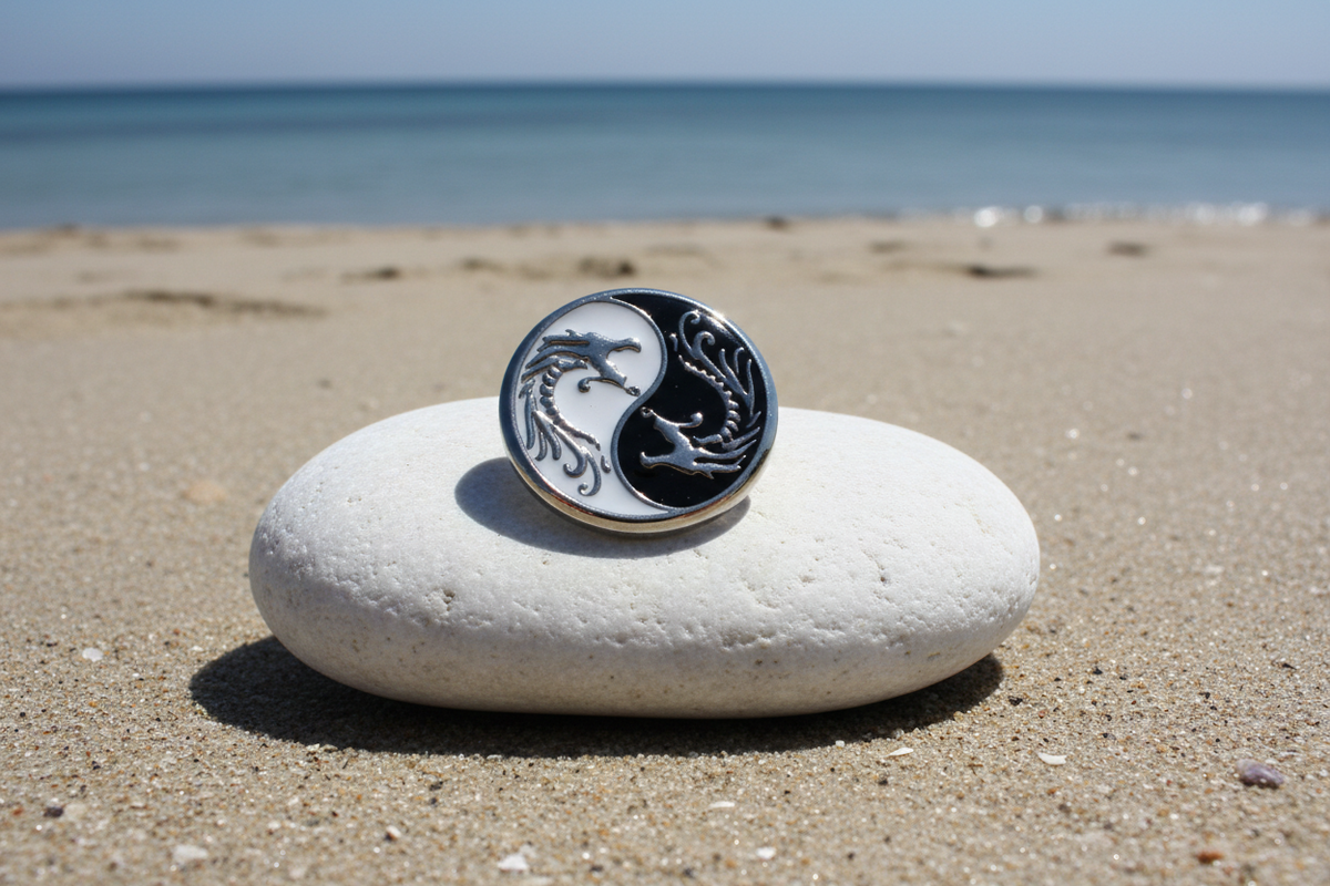 Statement Yin & Yang Dragons Snap