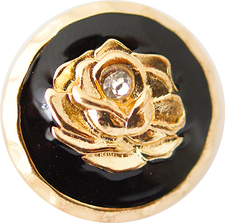 Statement Gold Flower Snap