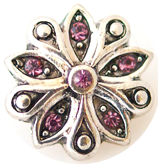 Petite Deep Red Flower Snap