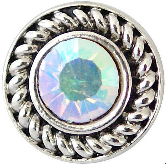 Petite Vintage Twist Crystal Snap