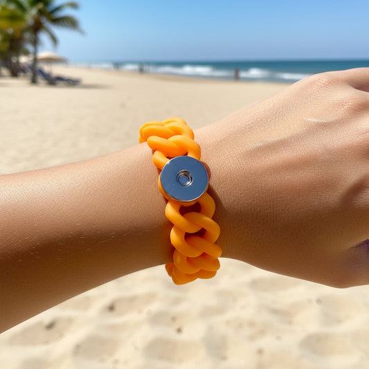 Statement Silicone Stretch Bracelet