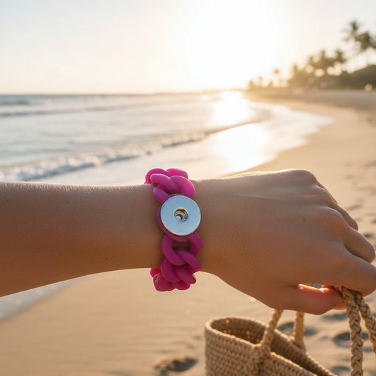 Statement Silicone Stretch Bracelet