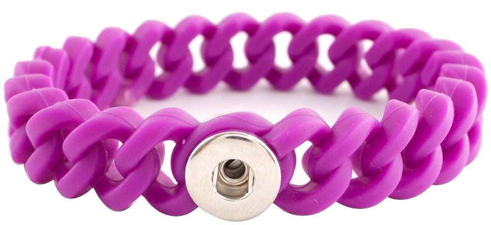 Petite Purple Silicone Stretch Bracelet