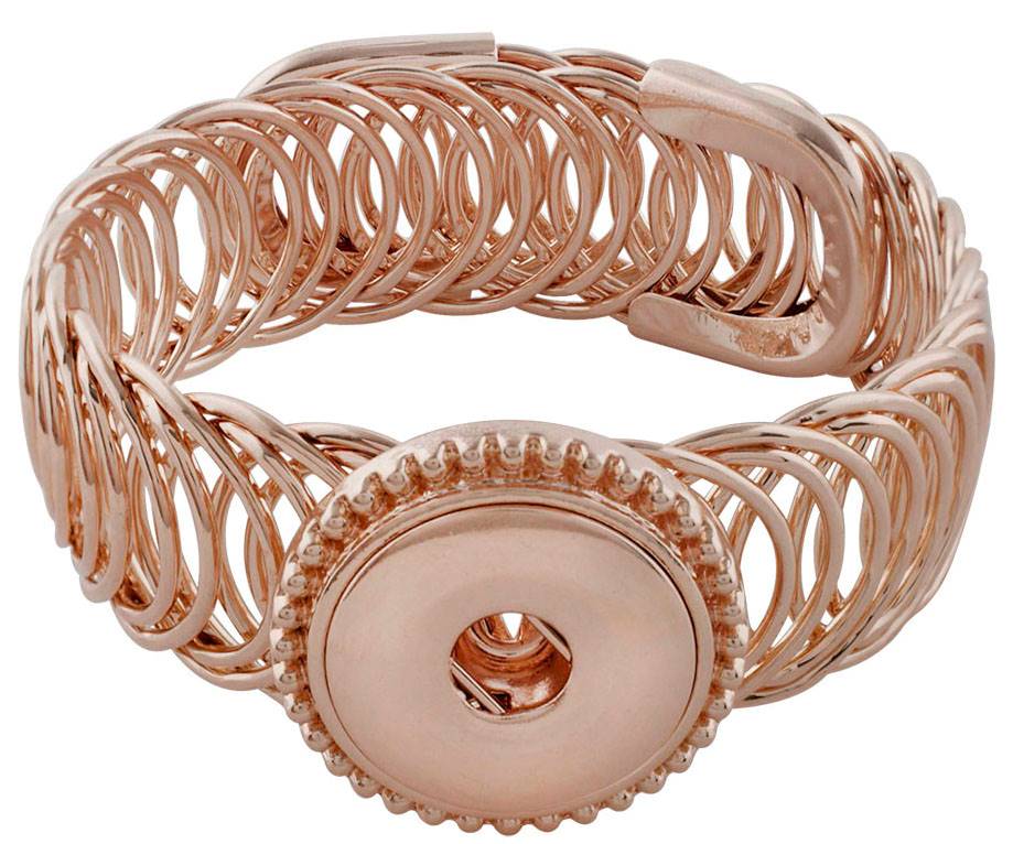 Statement Rose Gold Coil Style Bracelet