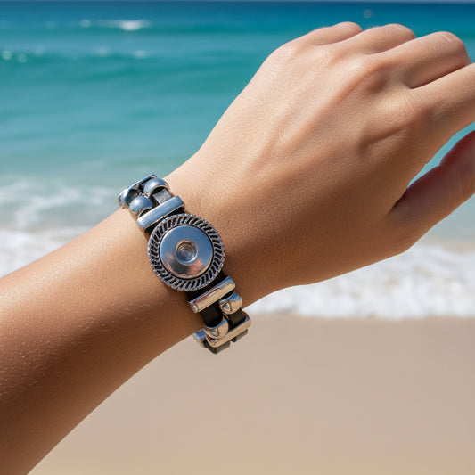 Statement Leather Bracelet