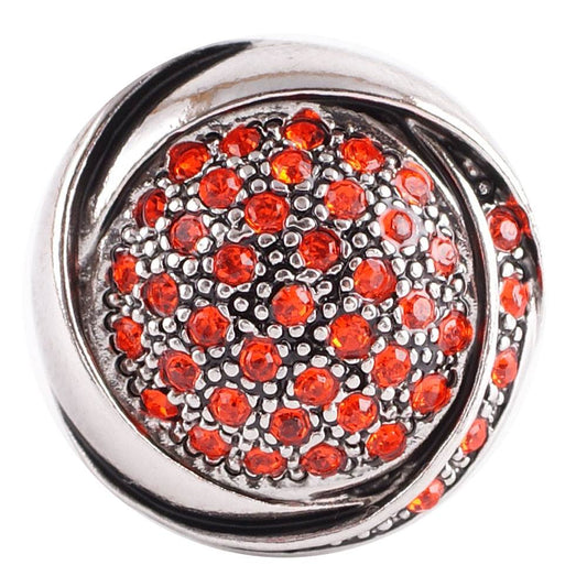 Statement Silver Bling Swirl Snap