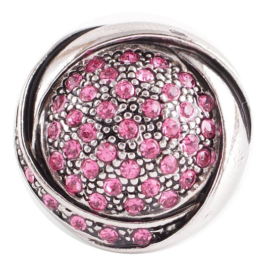 Statement Silver Bling Swirl Snap