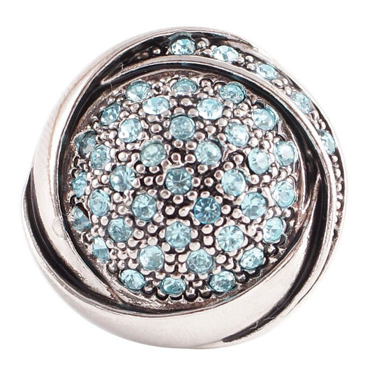Statement Silver Bling Swirl Snap