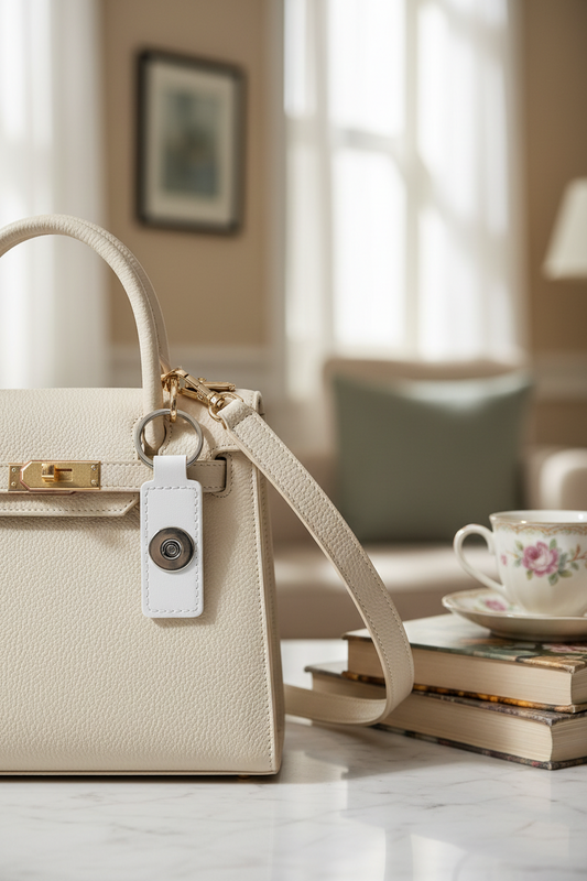 Statement 1 Snap Keychain/Purse Decoration: White