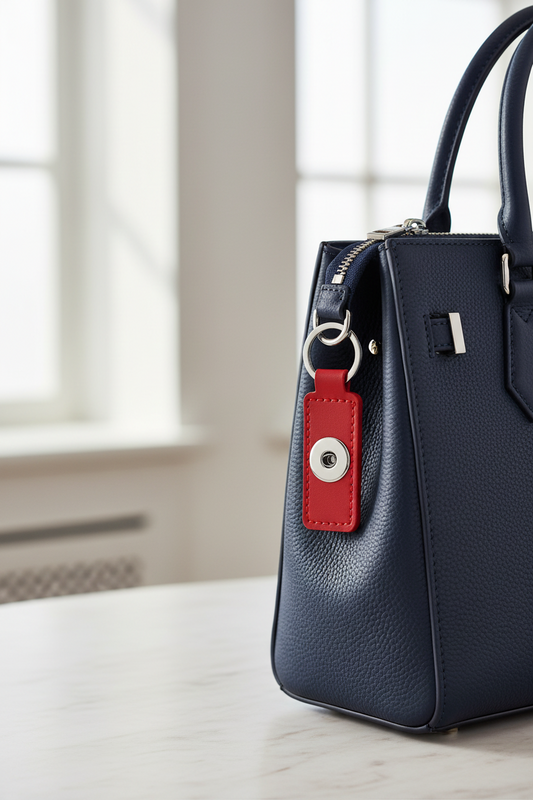 Statement 1 Snap Keychain/Purse Decoration: Red