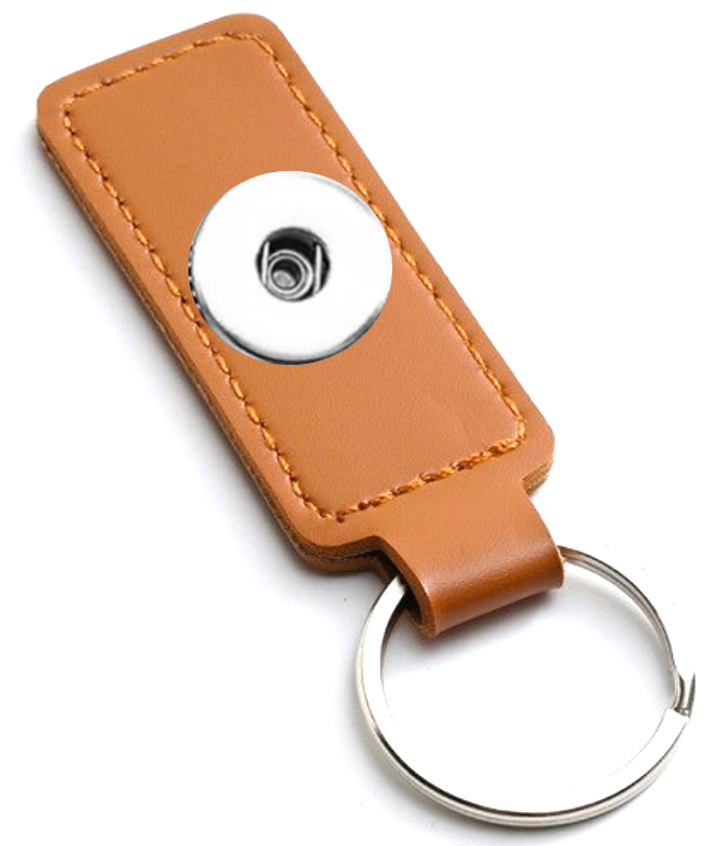 Statement 1 Snap Keychain: Brown