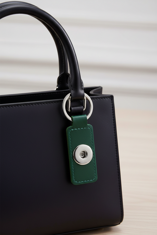 Statement 1 Snap Keychain/Purse Decoration: Deep Green