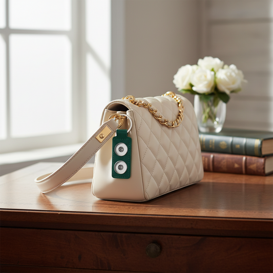 Statement 2 Snap Keychain/Purse Decoration: Deep Green