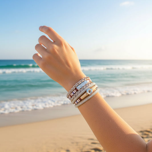 Petite Tan Multi-Wrap Bracelet