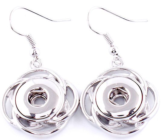 Petite Silver Swirl Earrings