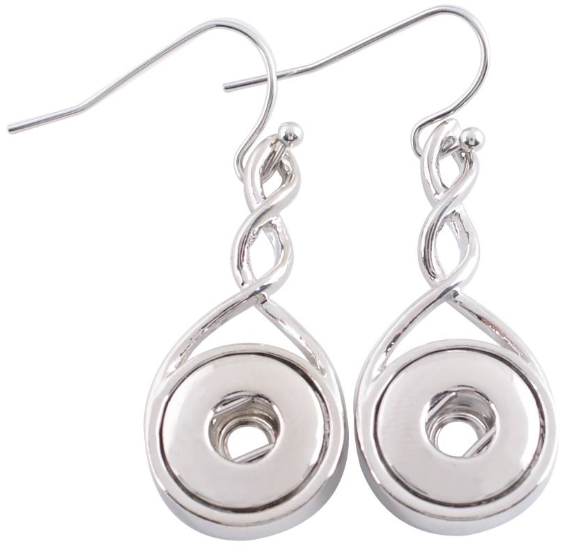 Petite Silver Twist Earrings