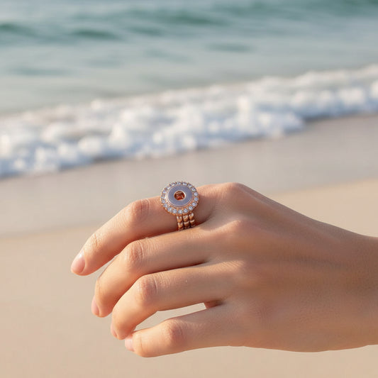 Petite Rose Gold Stretch Ring