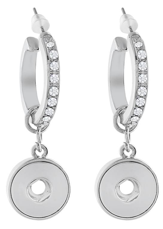 Petite Crystal Hoop Earrings