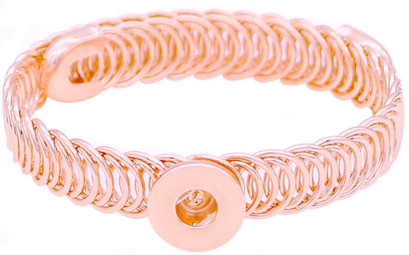 Petite Expandable Rose Gold Tone Coil Bracelet