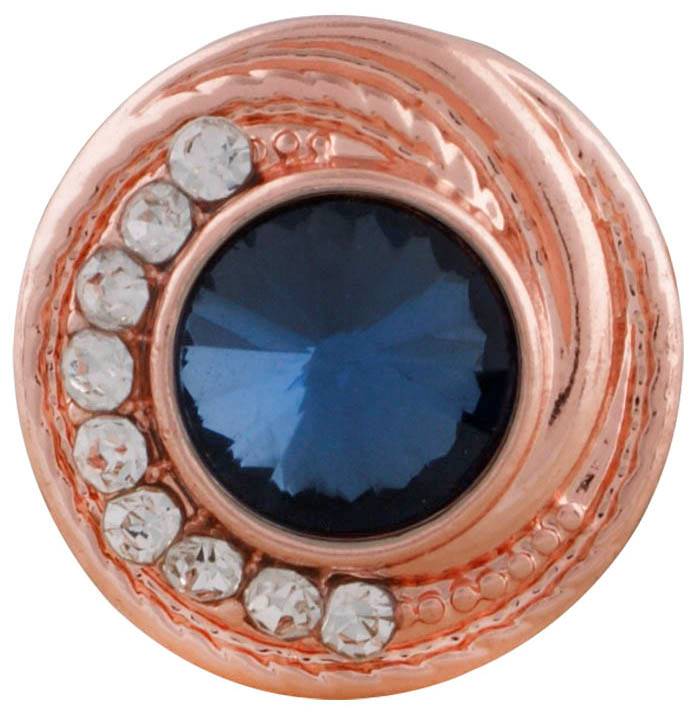 Petite Rose Gold Crystal Swirl Snap