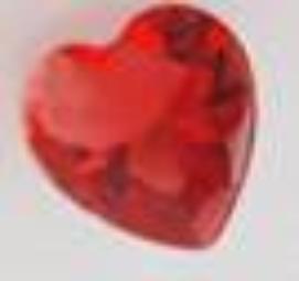 July Birthstone Heart Charm