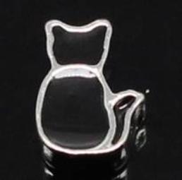 Black Cat Locket Charm