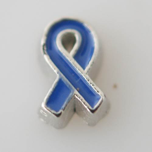 Blue Ribbon Locket Charm