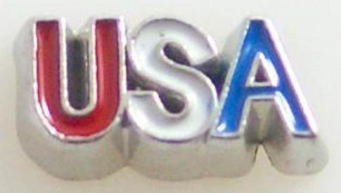 USA Locket Charm