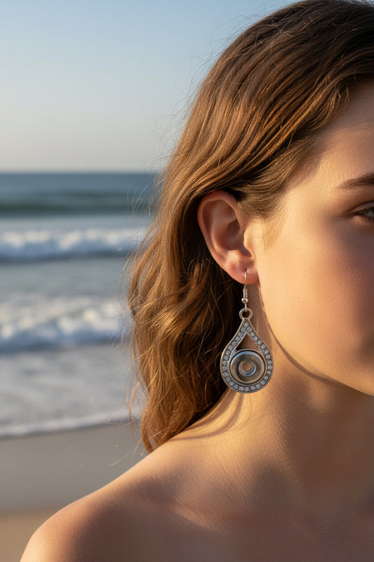 Petite Crystal Raindrop Earrings