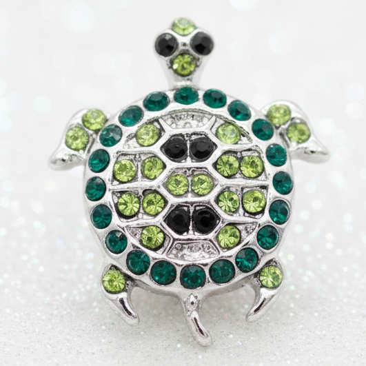 Petite Green Crystal Turtle Snap