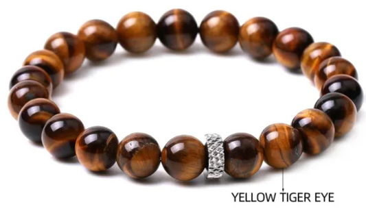 Yellow Tiger Eye Stretch Bracelet