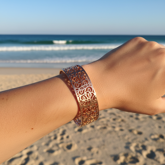 Rose Gold Adjustable Cuff Bracelet