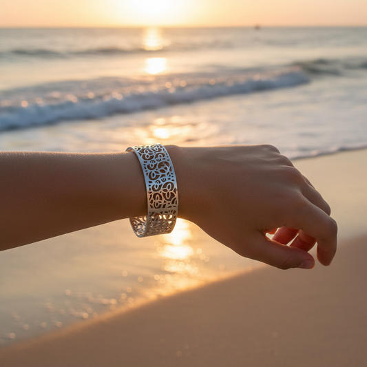 Silver Adjustable Cuff Bracelet
