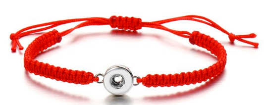 Petite Red Woven Pull Bracelet