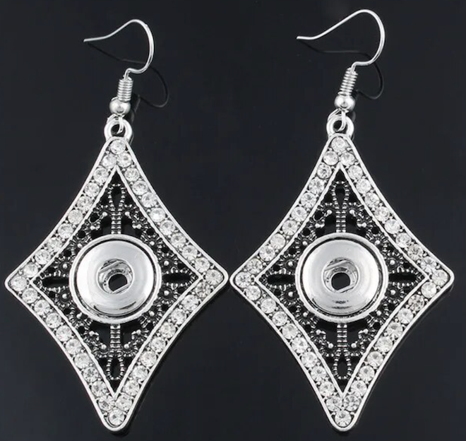 Petite Crystal Diamond Earrings