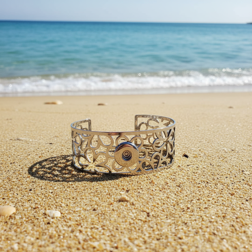 Petite Flower Cuff Bracelet