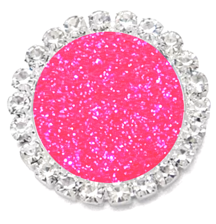 Ready To Flamingle Bling Glitter Button Cover