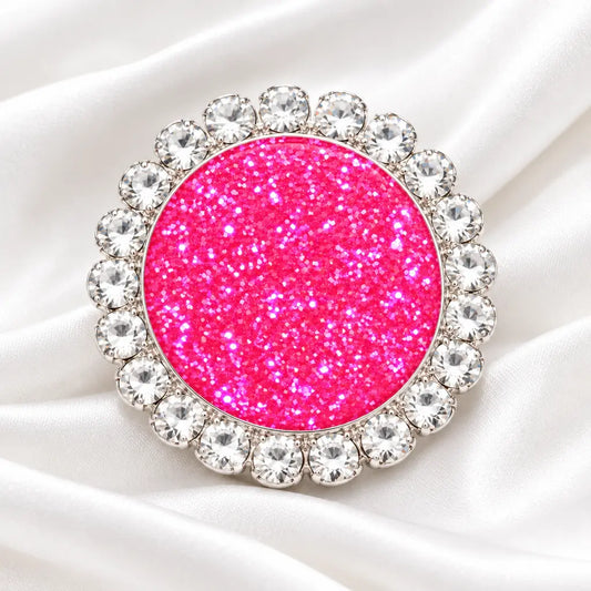 Statement Ready To Flamingle Bling Glitter Snap Snappy Jewels