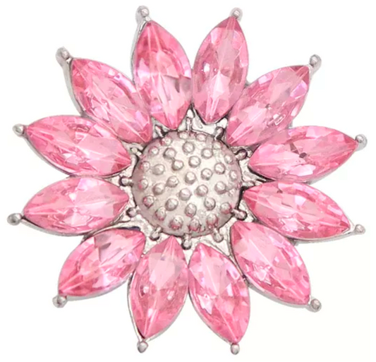 Ultra Bling Flower Button Cover