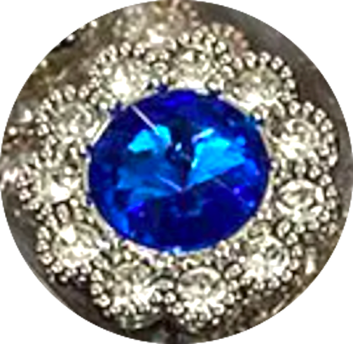 Statement Blue Bling Snap