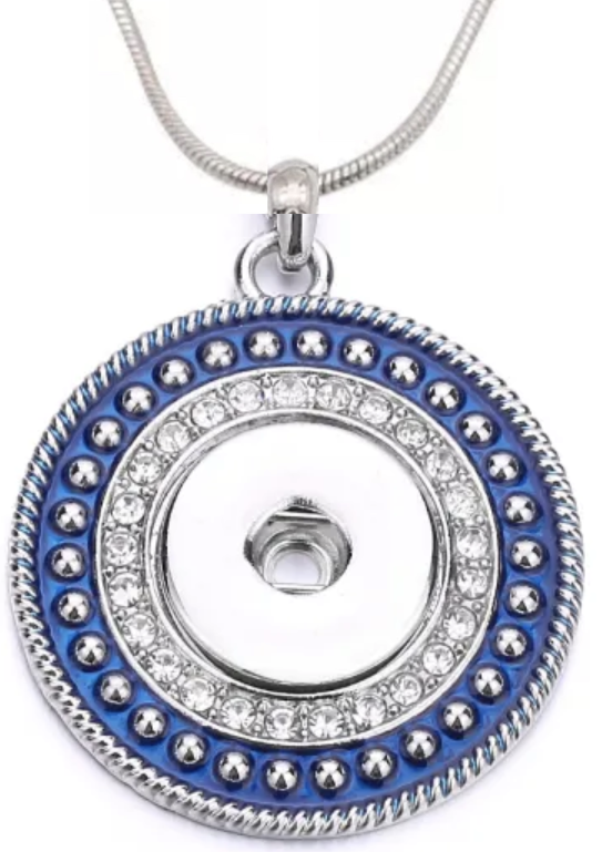 Statement Blue Bling Necklace