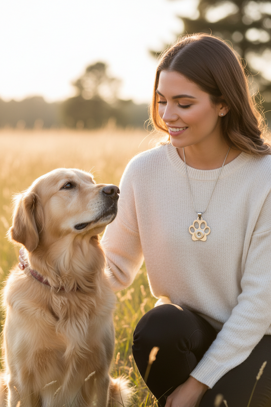 Statement Paw Print Necklace