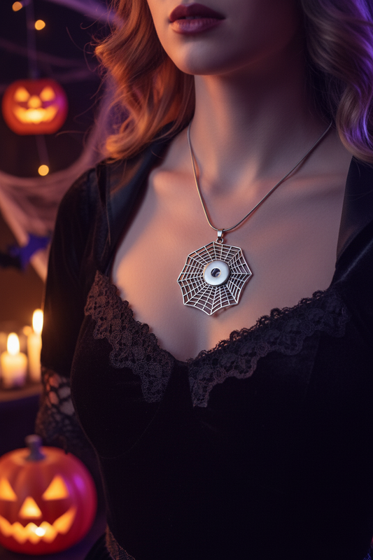 Statement Spider Web Necklace